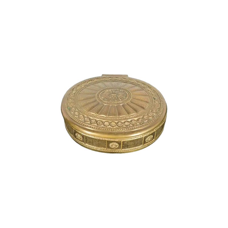 Tiffany Studios New York Adam Pattern Bronze Doré Desk Box oder Schmuckkasten im Angebot