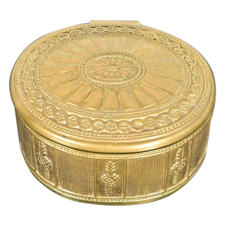 Tiffany Studios New York Adam Pattern Bronze Doré Inkwell