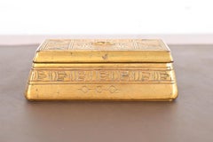 Tiffany Studios New York American Indian Bronze Doré Box