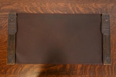 Tiffany Studios New York American Indian Patinated Bronze Blotter Ends