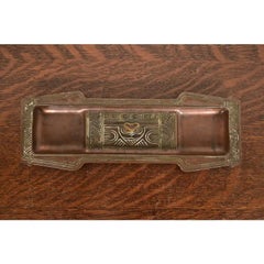 Tiffany Studios New York American Indian Pattern Bronze Pen Tray