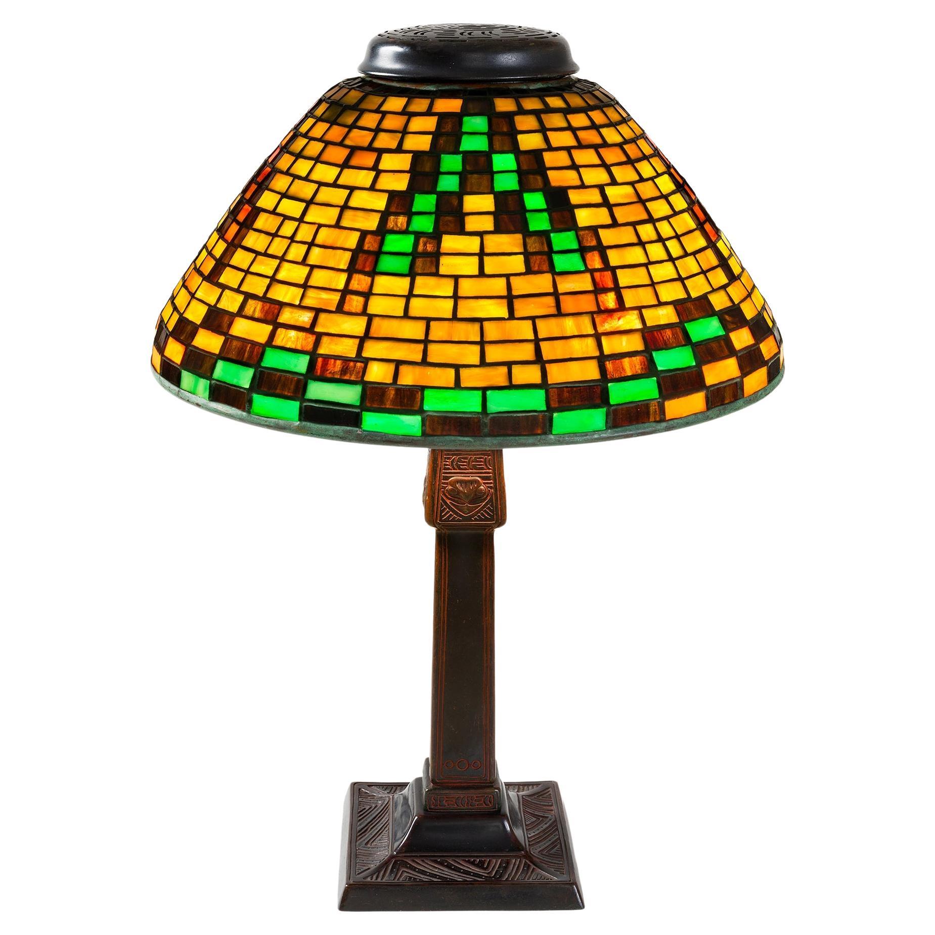 Tiffany Studios New York "Pony Begonia" Table Lamp at 1stDibs