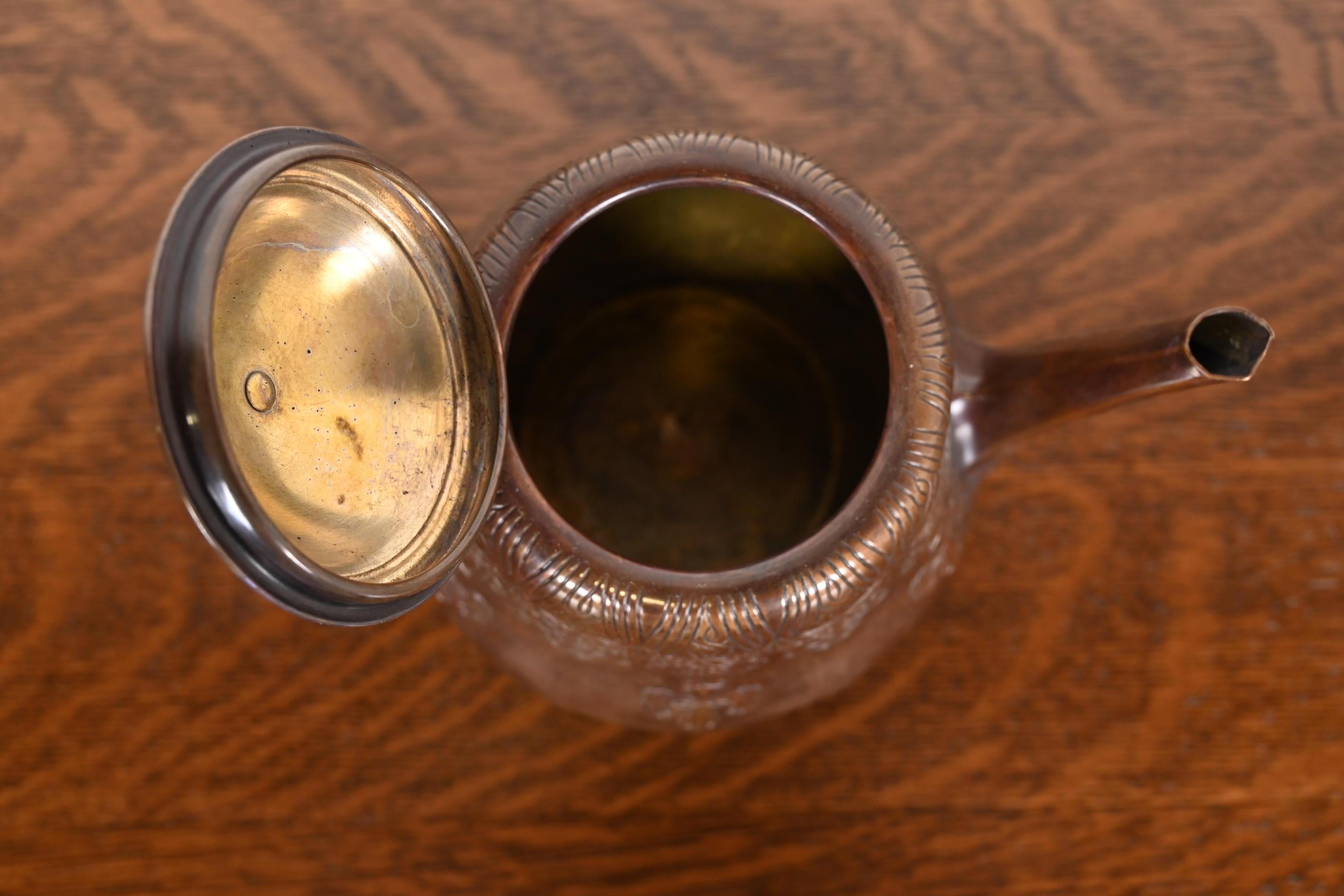 Tiffany Studios New York Antique Arts & Crafts Copper Coffee or Tea Service Set 2