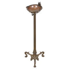 Tiffany Studios New York Art Deco Sculpted Bronze Floor Standing Ash Tray
