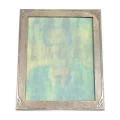 Tiffany Studios New York Art Deco Silvered Bronze Picture Frame