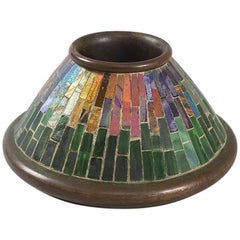 Tiffany Studios New York Art Nouveau Mosaic Match Holder