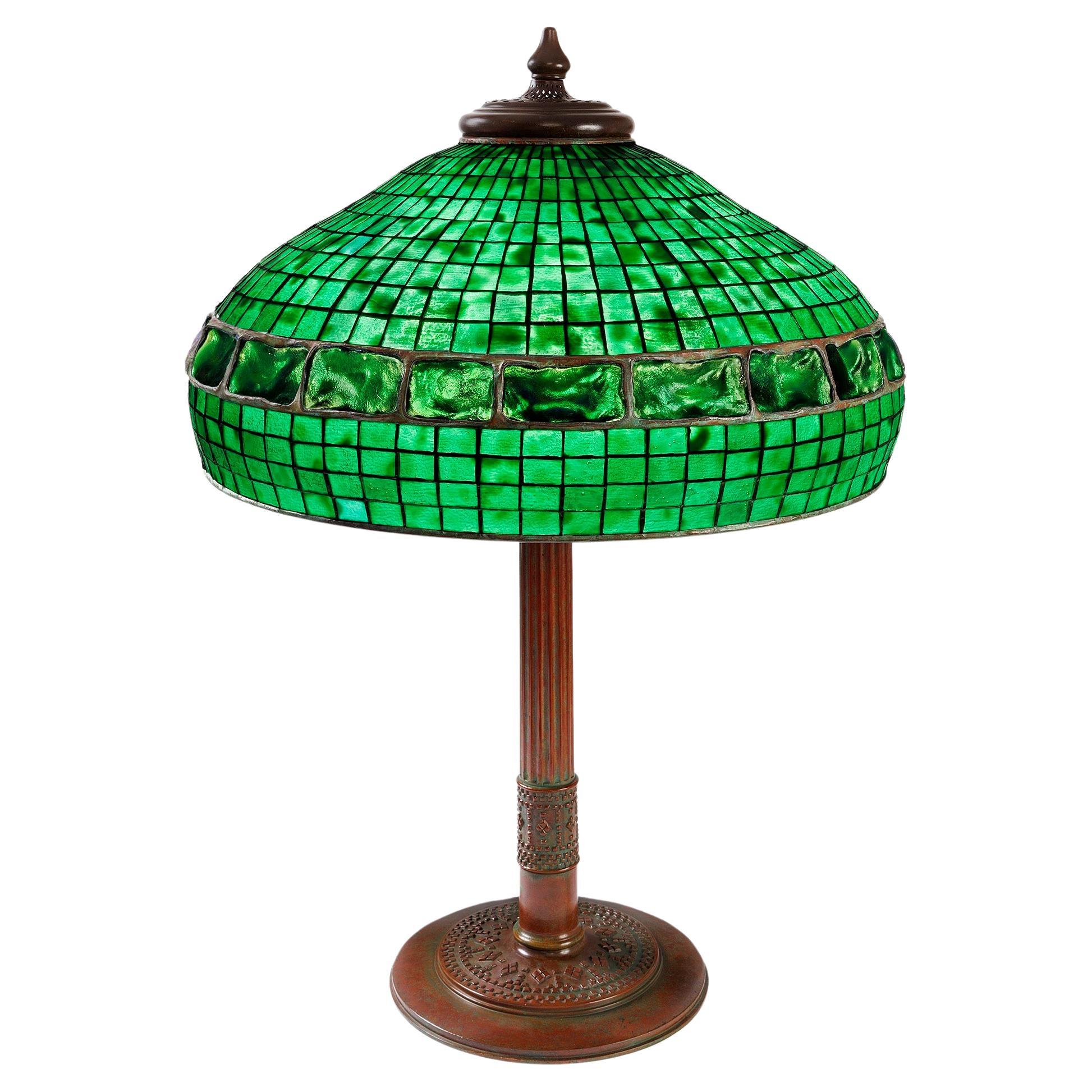 Tiffany Studios New York "Belted Turtleback" Table Lamp