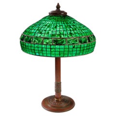 Antique Tiffany Studios New York "Belted Turtleback" Table Lamp
