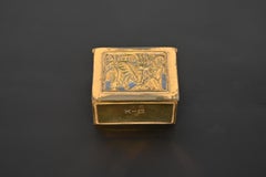Tiffany Studios New York Bookmark Bronze Doré Stamp Box