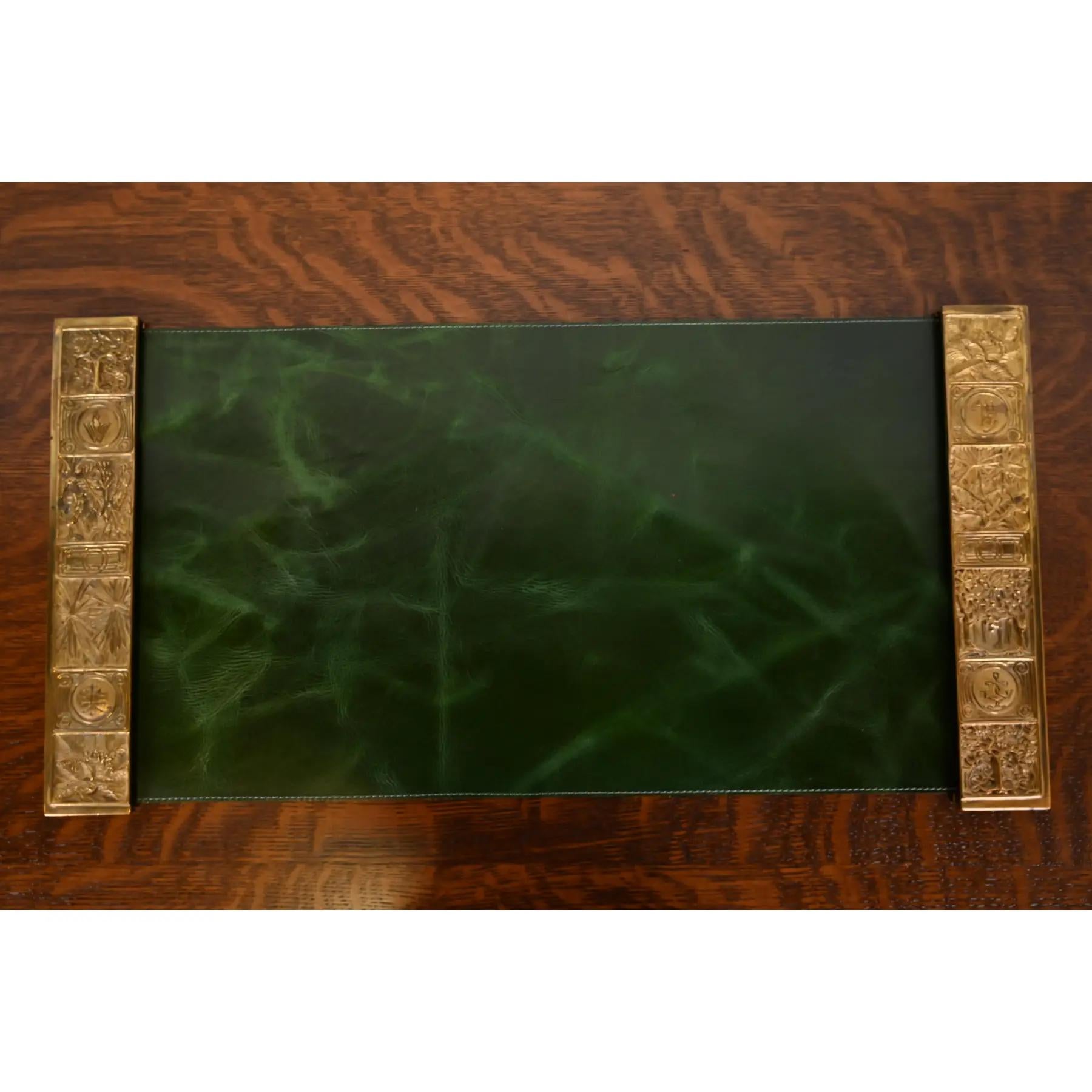 Una splendida coppia di blotter in bronzo dorato del periodo Arts & Crafts o Art Deco 