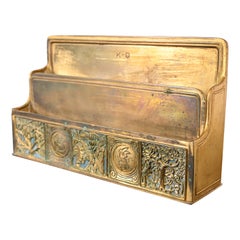 Tiffany Studios New York Bookmark Pattern Bronze Doré Letter Rack