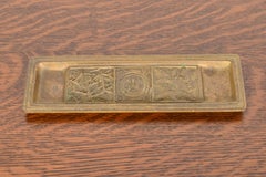 Tiffany Studios New York Bookmark Pattern Bronze Pen Tray