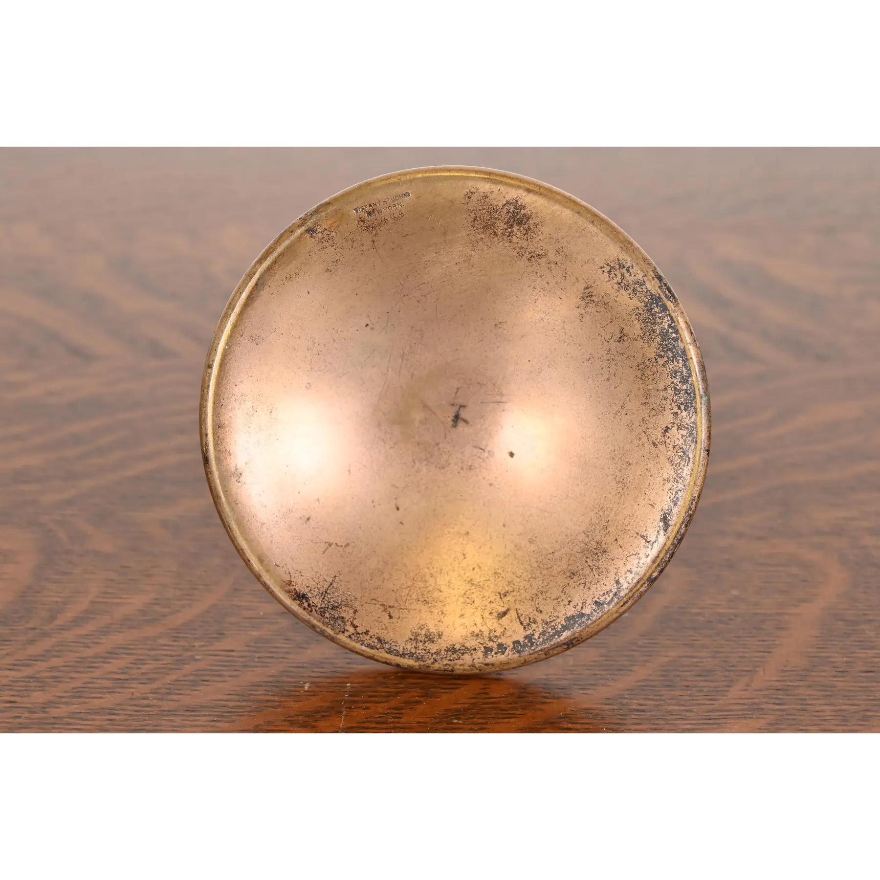 Tiffany Studios New York Bronze Artischocke Form Vase Stand oder Kerzenständer im Angebot 3