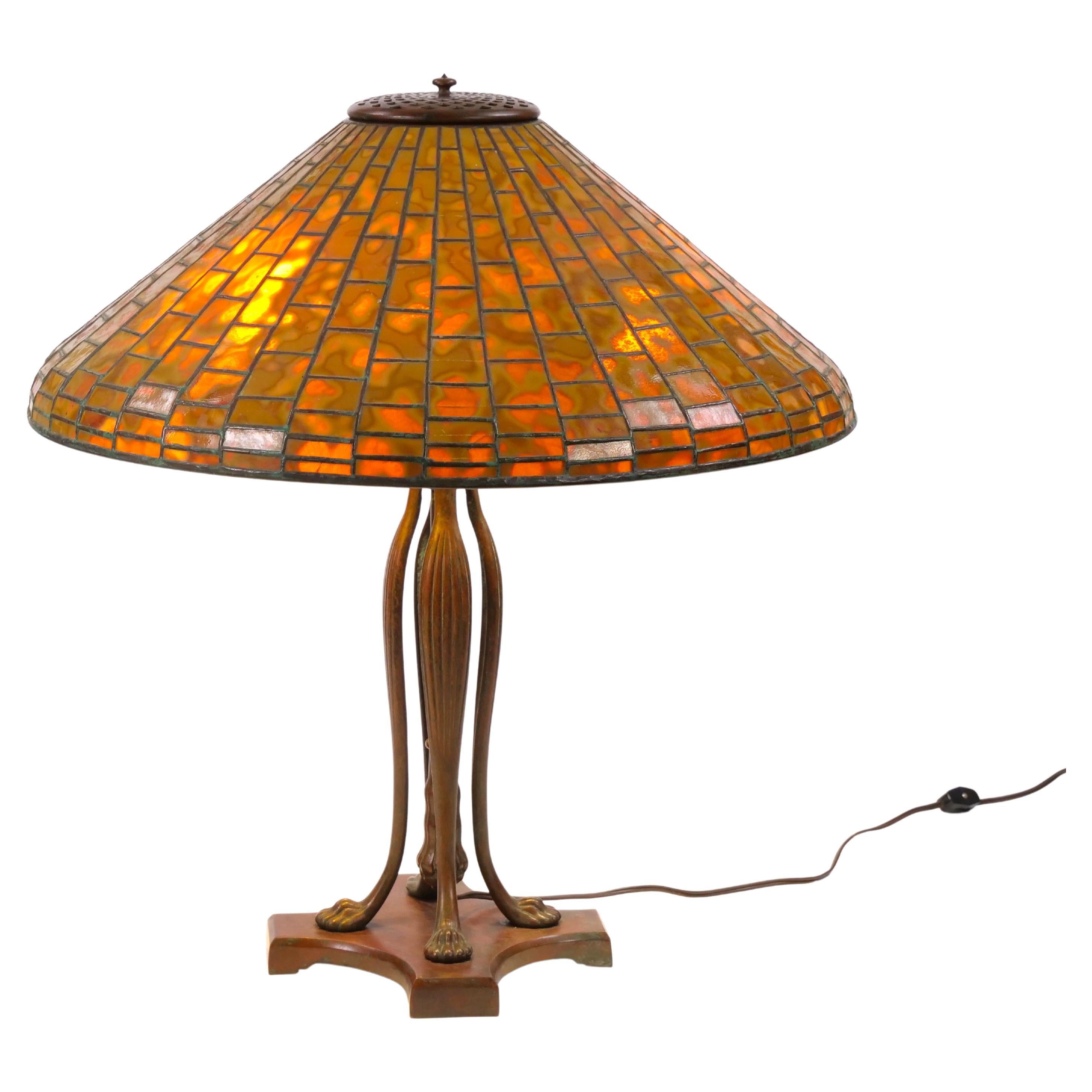 Tiffany Studios New York Bronze Base 