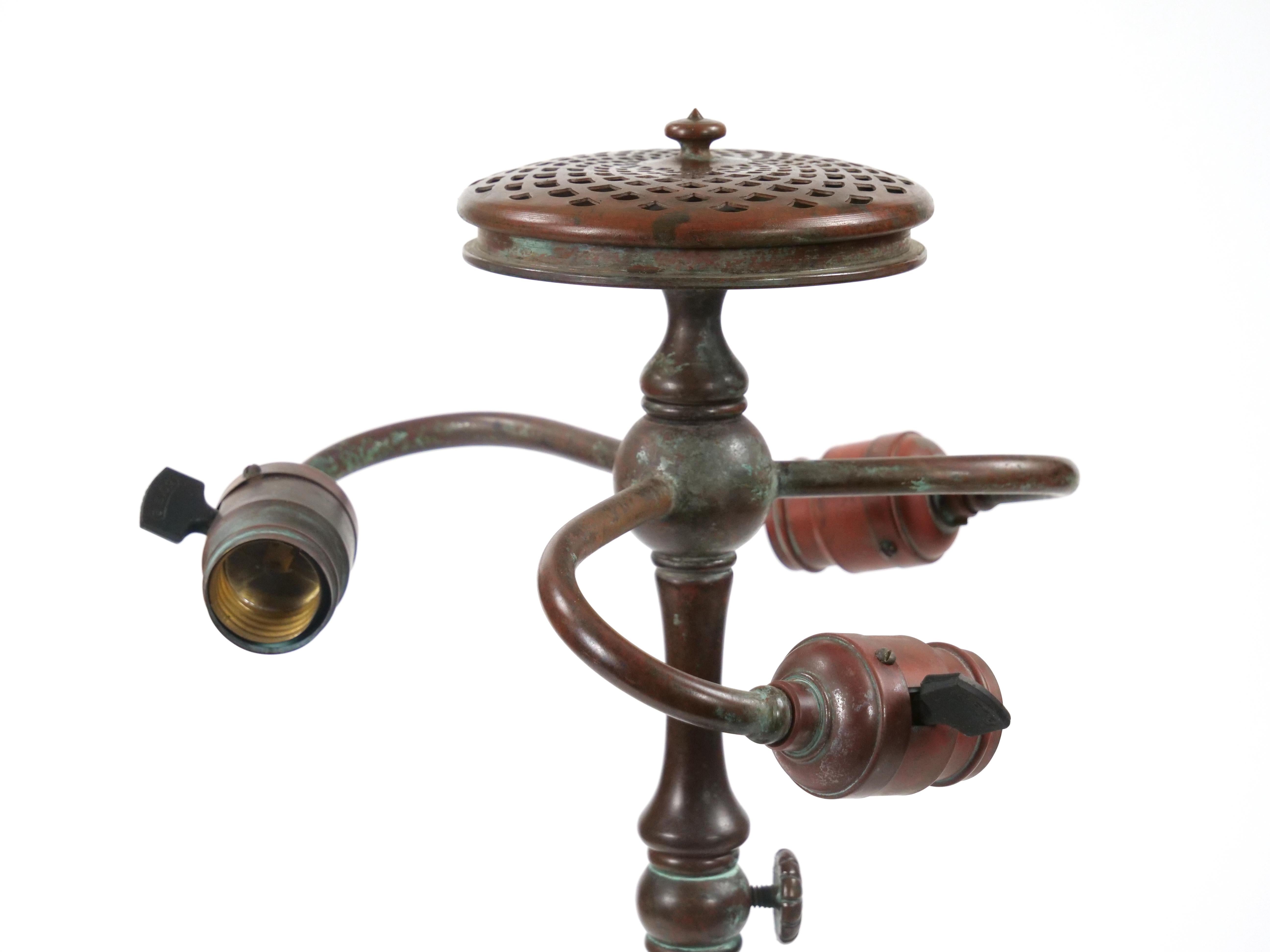 Tiffany Studios New York Bronze Base 