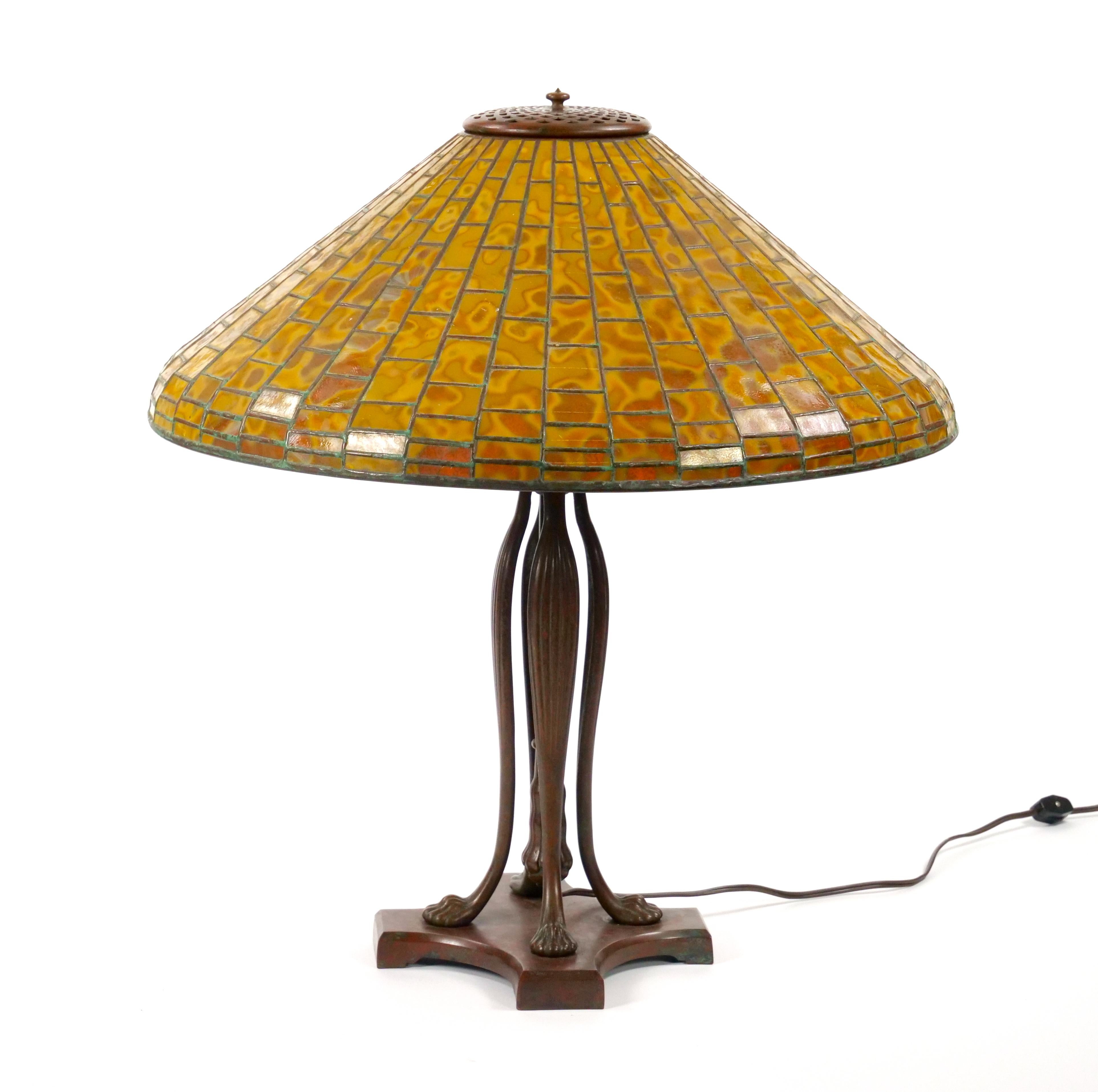 Tiffany Studios New York Bronze Base 