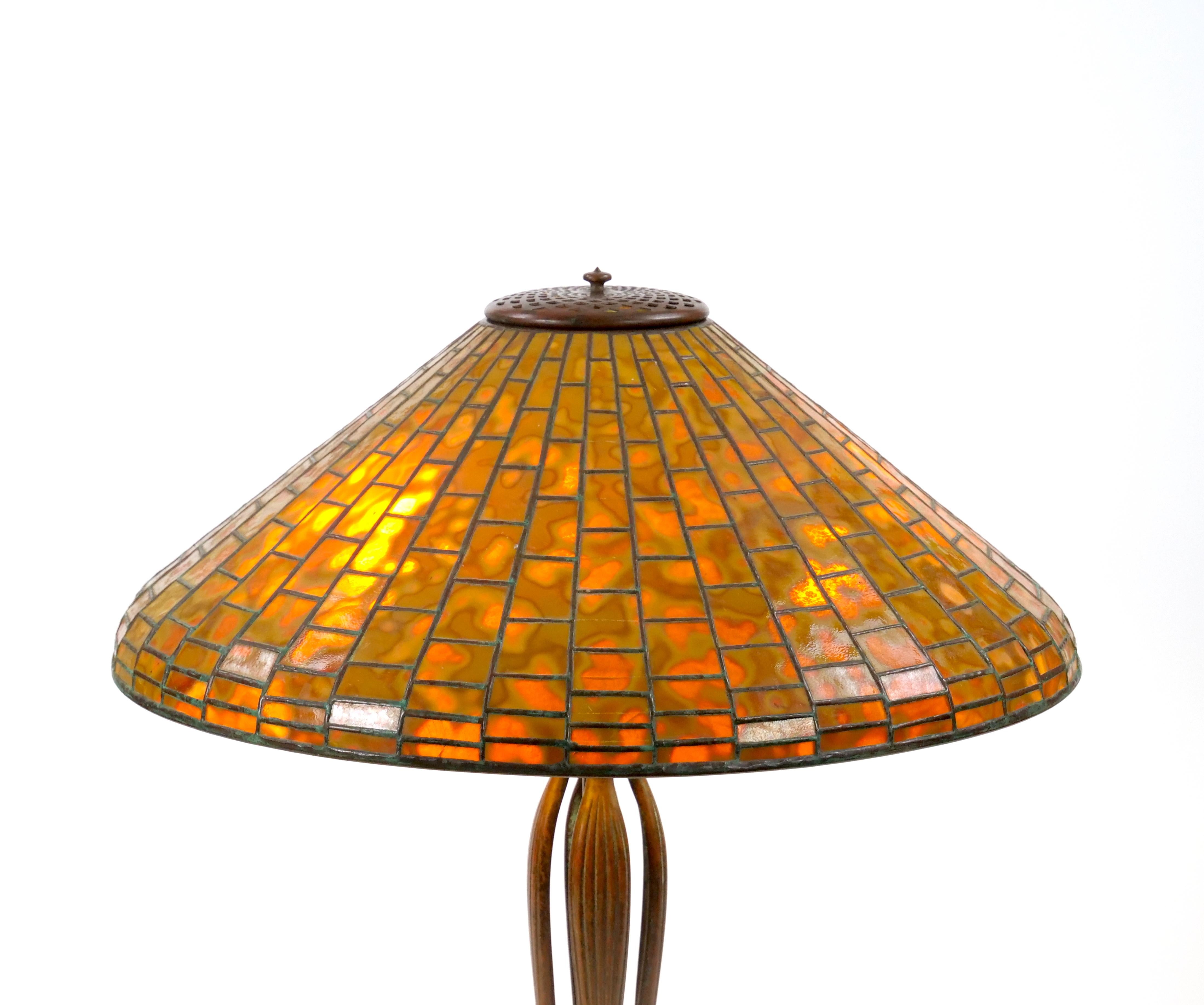 American Tiffany Studios New York Bronze Base 