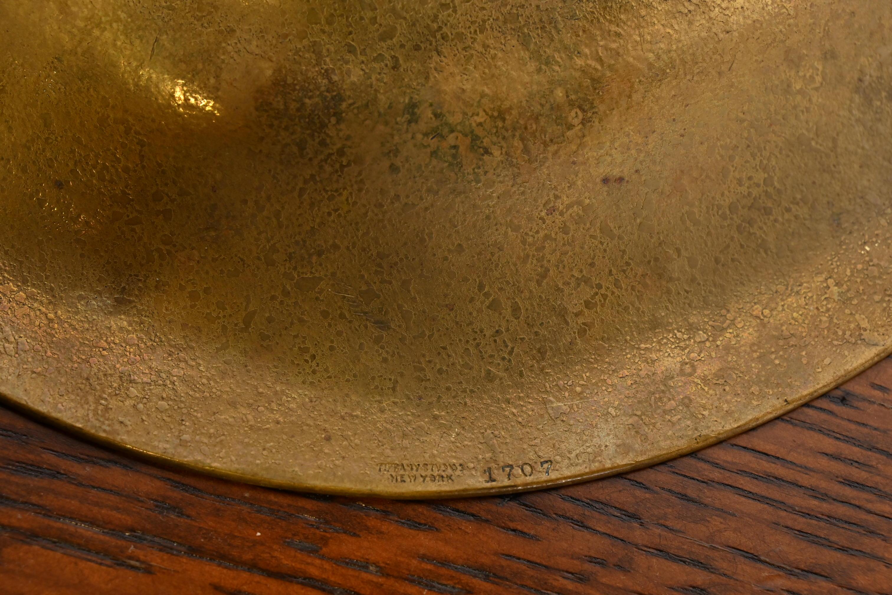 Ciotola in bronzo di Tiffany Studios New York in vendita 2
