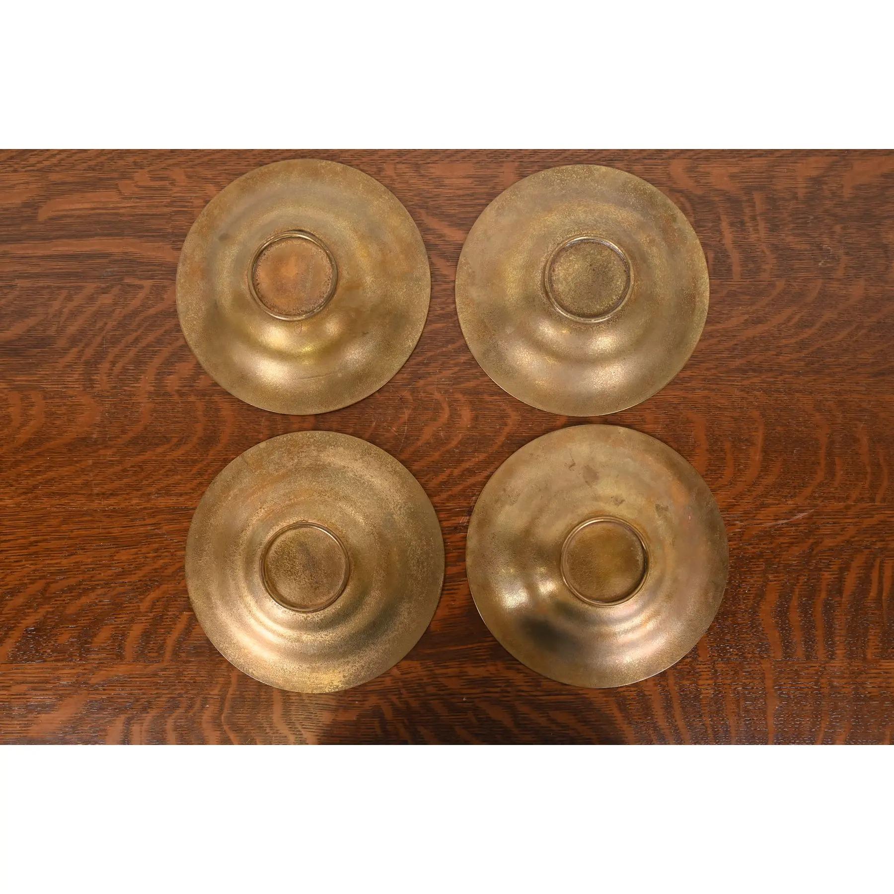 Ciotole in bronzo di Tiffany Studios New York, set di quattro pezzi in vendita 3