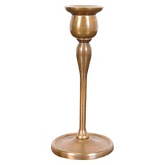 Tiffany Studios New York Bronze Candlestick, Circa 1910
