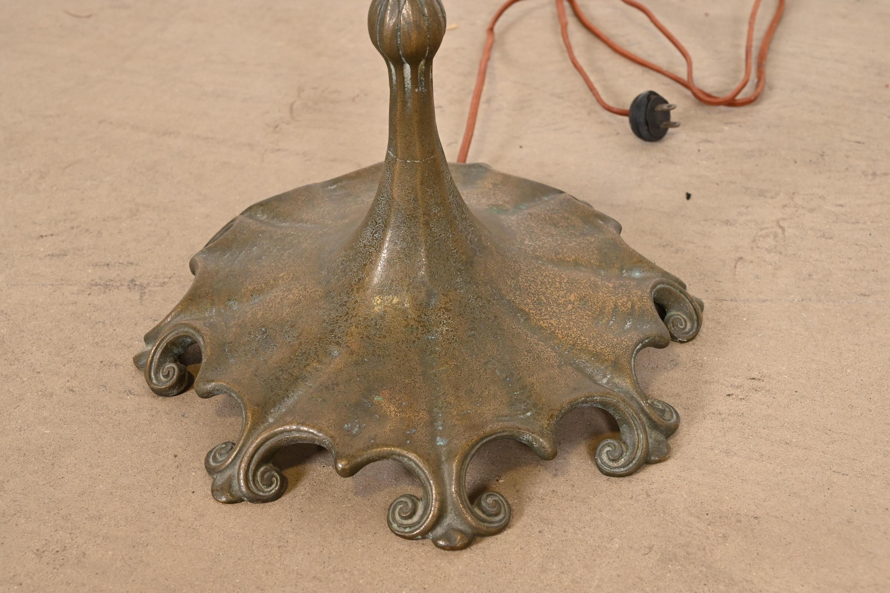 Tiffany Studios New York Bronze Counterbalance Floor Lamp, Circa 1910 5
