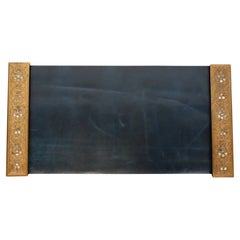 Tiffany Studios New York Bronze Doré und Abalone Blotter Ends