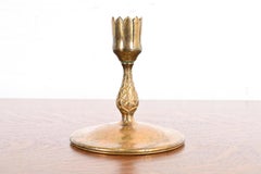 Tiffany Studios New York Bronze Doré Artichoke Form Vase Stand or Candlestick