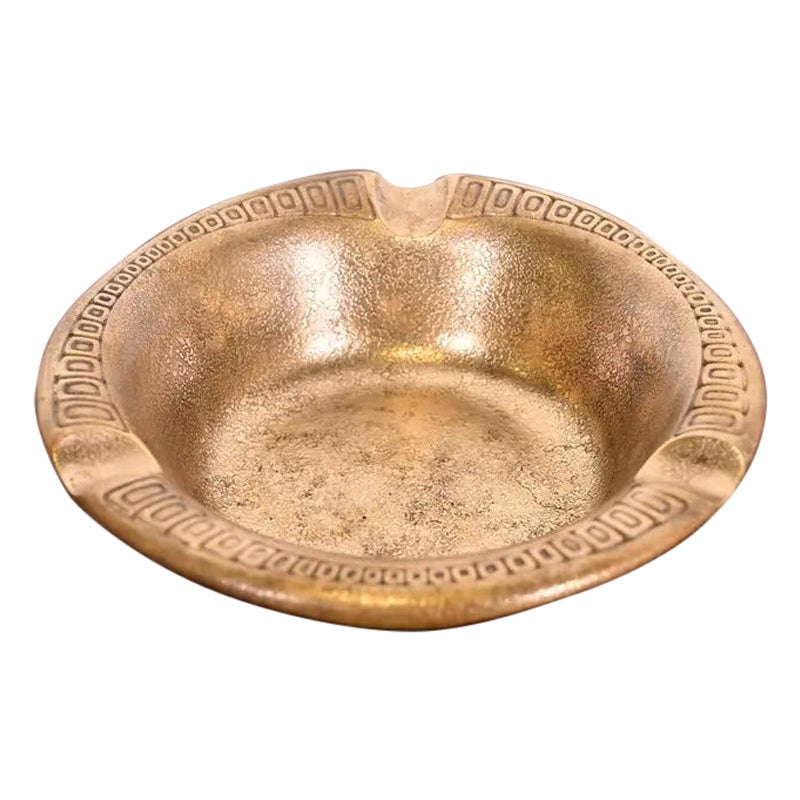 Tiffany Studios New York Bronze Doré Ashtray