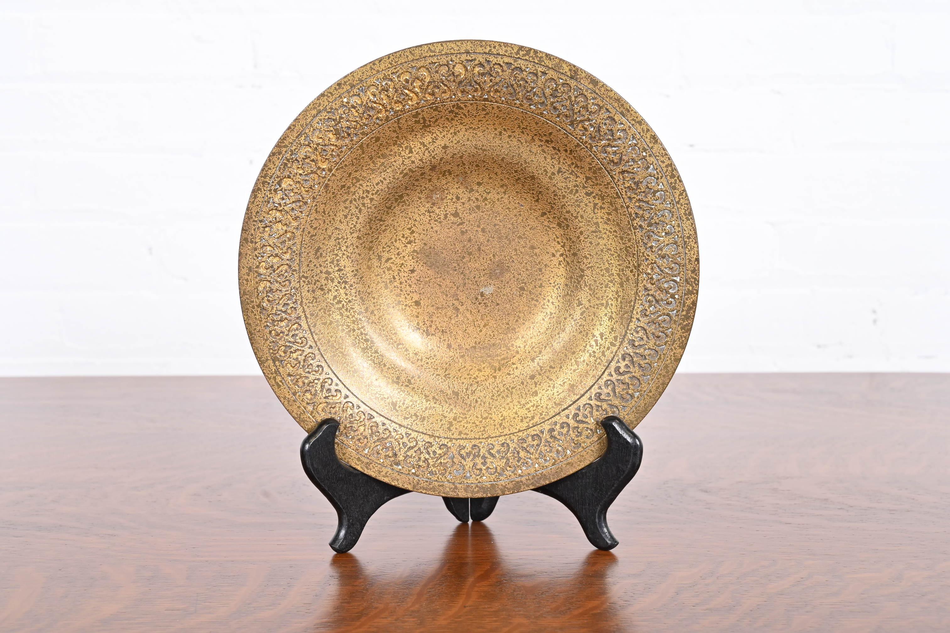 Arts and Crafts Tiffany Studios New York Bronze Doré Bowl For Sale