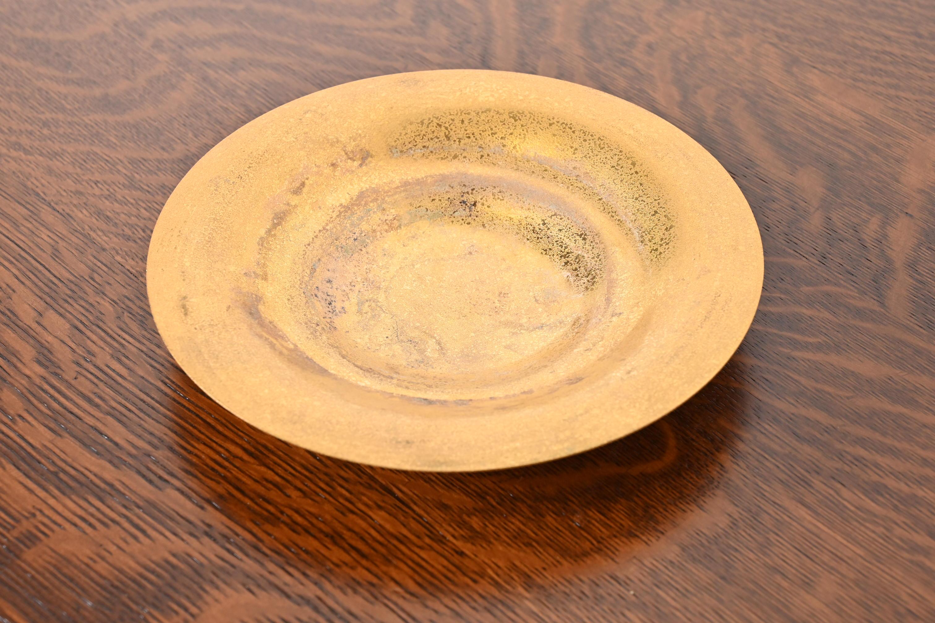 Arts and Crafts Tiffany Studios New York Bronze Doré Bowl For Sale