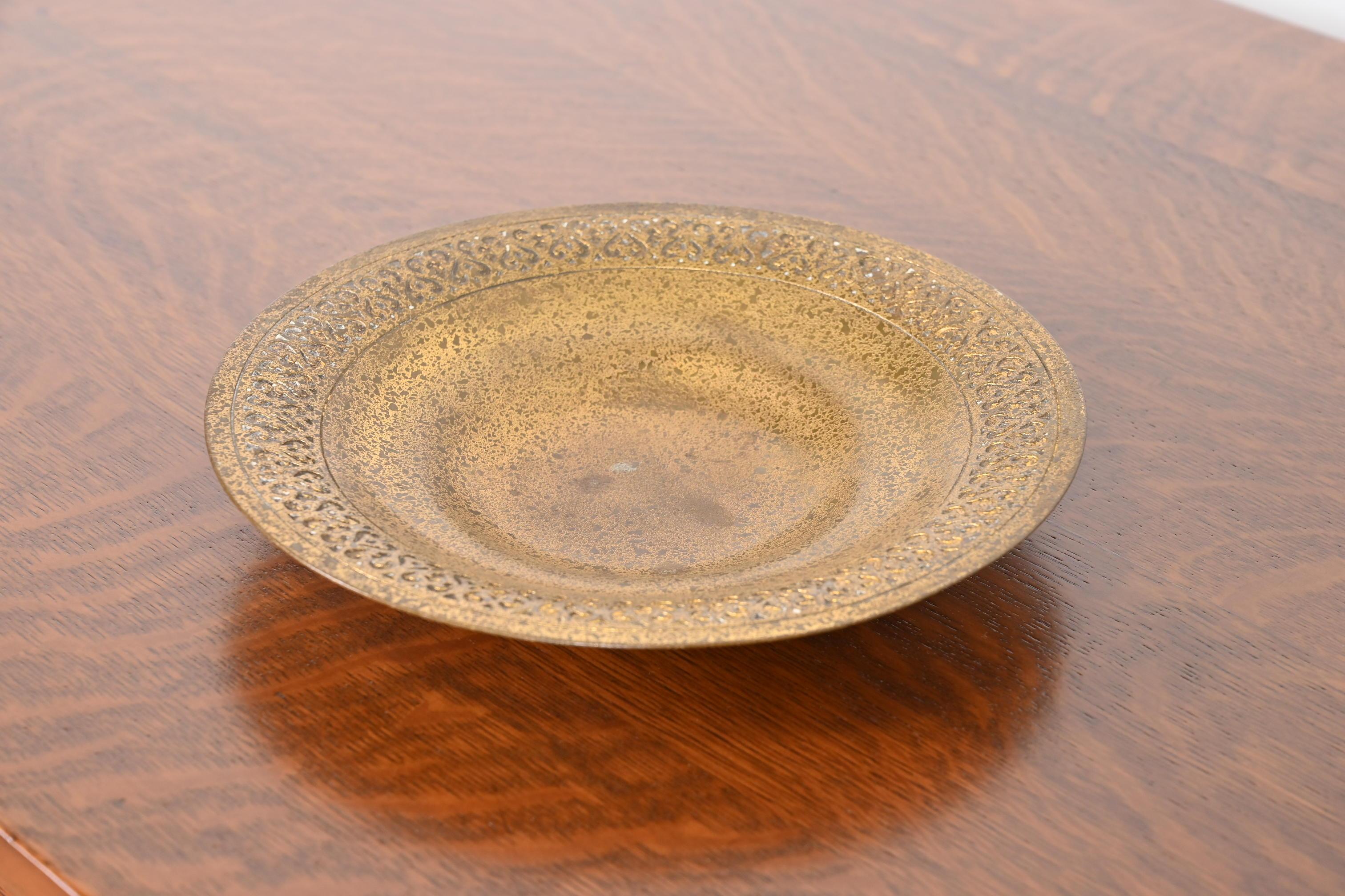Tiffany Studios New York Bronze Doré Bowl For Sale 2