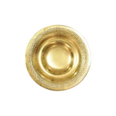 Tiffany Studios New York Bronze Doré Bowl With Decorative Border