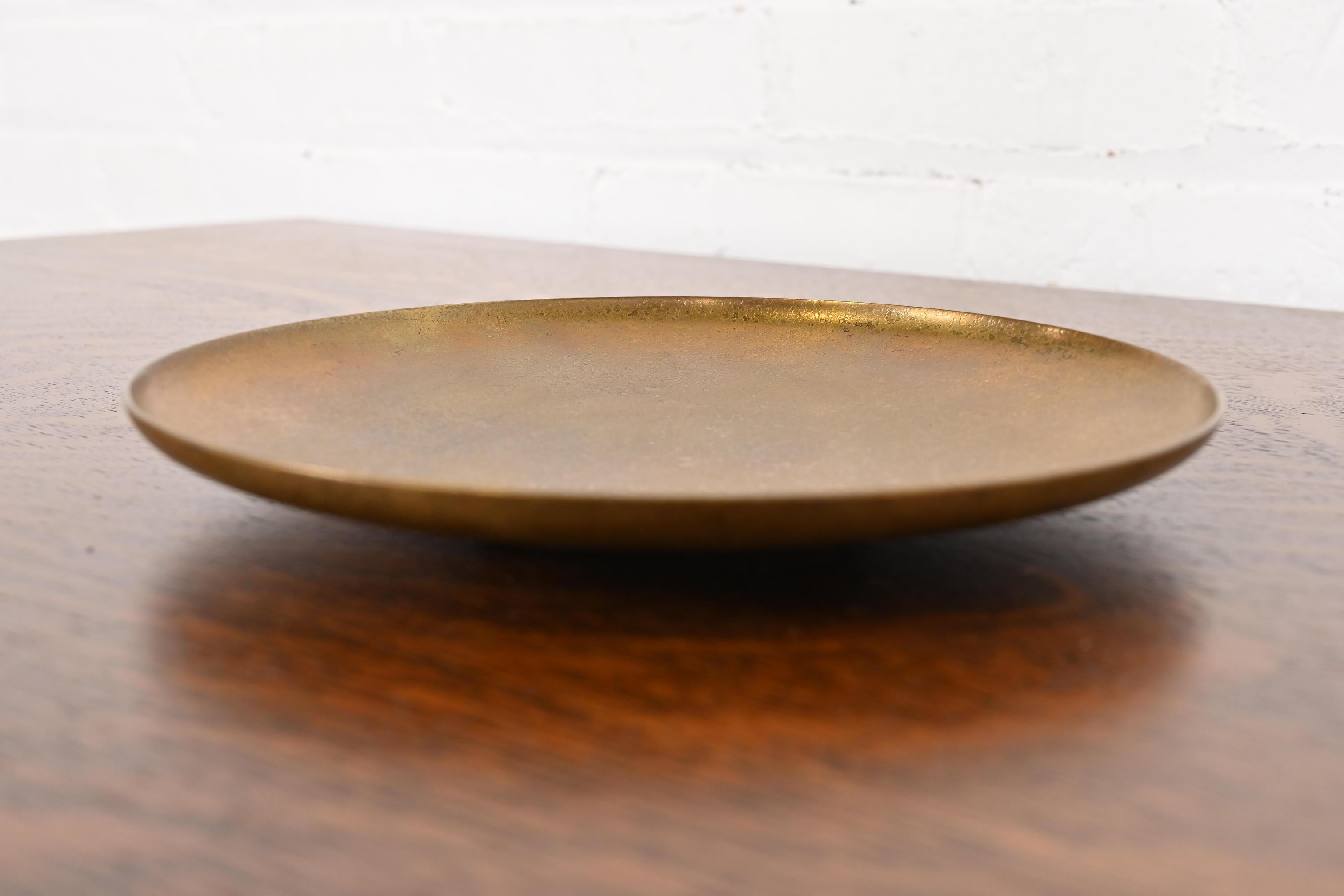 Tiffany Studios New York Bronze Doré Charger Platte oder Serviertablett im Zustand „Gut“ im Angebot in South Bend, IN