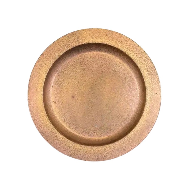 Tiffany Studios New York Bronze Doré Charger Plate or Tray en vente