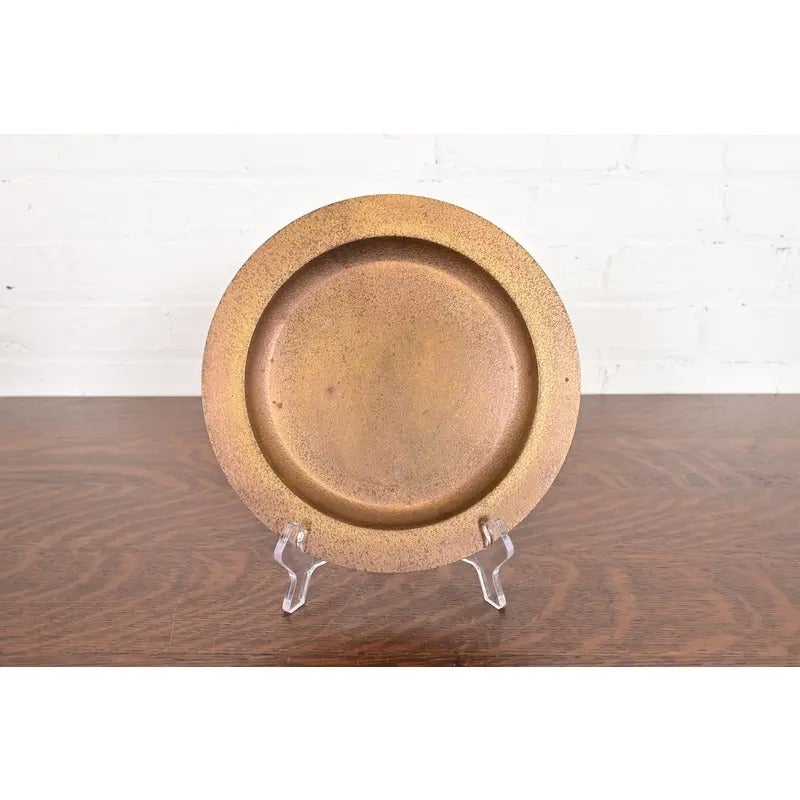 Tiffany Studios New York Bronze Doré Charger Plate or Tray For Sale