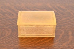 Tiffany Studios Nueva York Caja de escritorio o humidor Doré de bronce