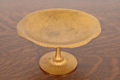 Tiffany Studios New York Bronze Doré Footed Bowl or Compote Dish