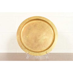 Tiffany Studios New York Bronze Doré Large Charger Plate or Tray