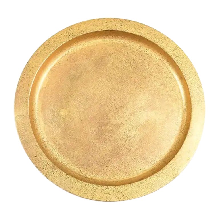 Tiffany Studios New York Bronze Doré Large Charger Plate or Tray