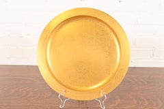 Tiffany Studios New York Bronze Doré Large Plate or Charger