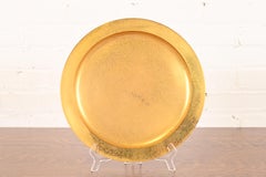 Tiffany Studios New York Bronze Doré Large Plate or Charger