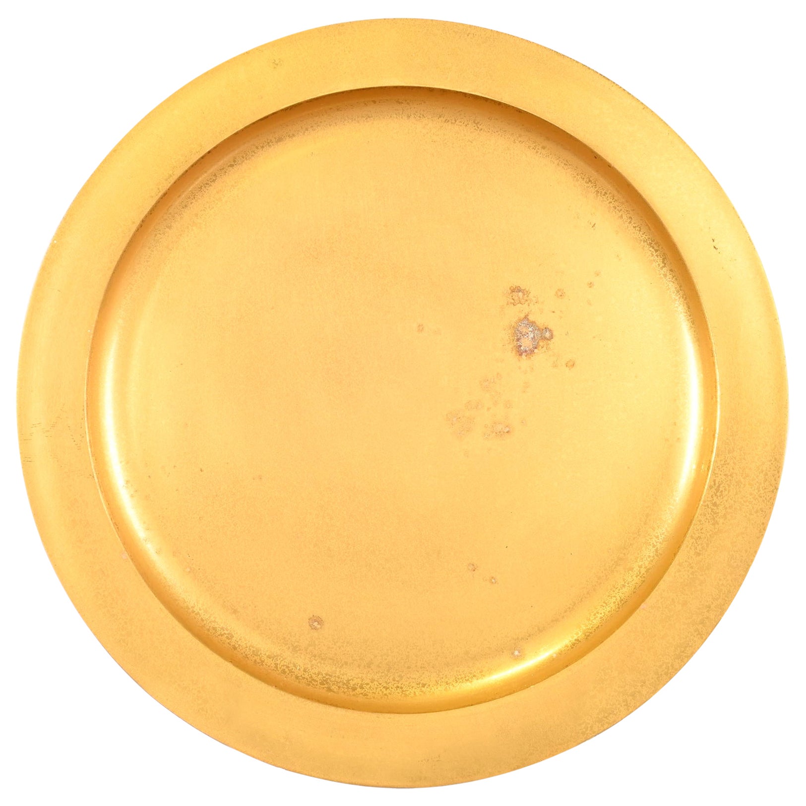 Tiffany Studios New York Bronze Doré Large Plate or Charger