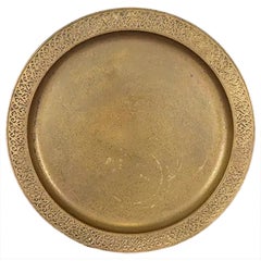 Tiffany Studios New York Bronze Doré Large Plate or Charger