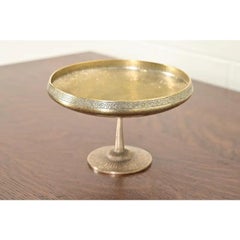 Tiffany Studios New York Bronze Doré Pedestal Bowl or Compote Dish