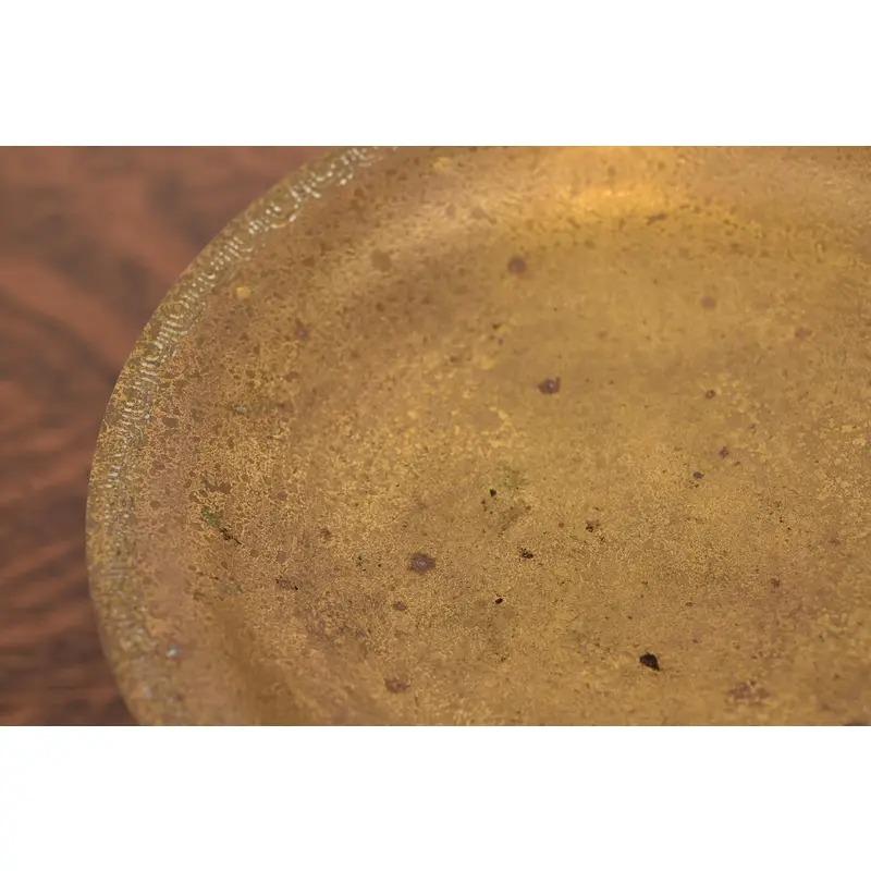 Tiffany Studios New York Bronze Doré Pedestal Bowl or Compote Dish For Sale 1