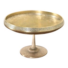 Tiffany Studios New York Bronze Doré Pedestal Bowl or Compote Dish