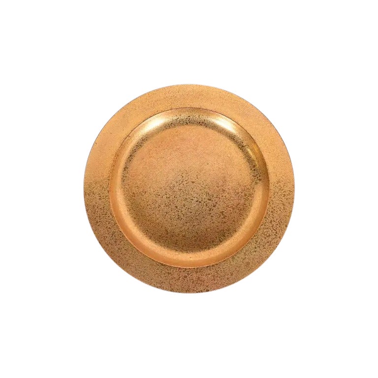 Tiffany Studios New York Bronze Doré Plate For Sale