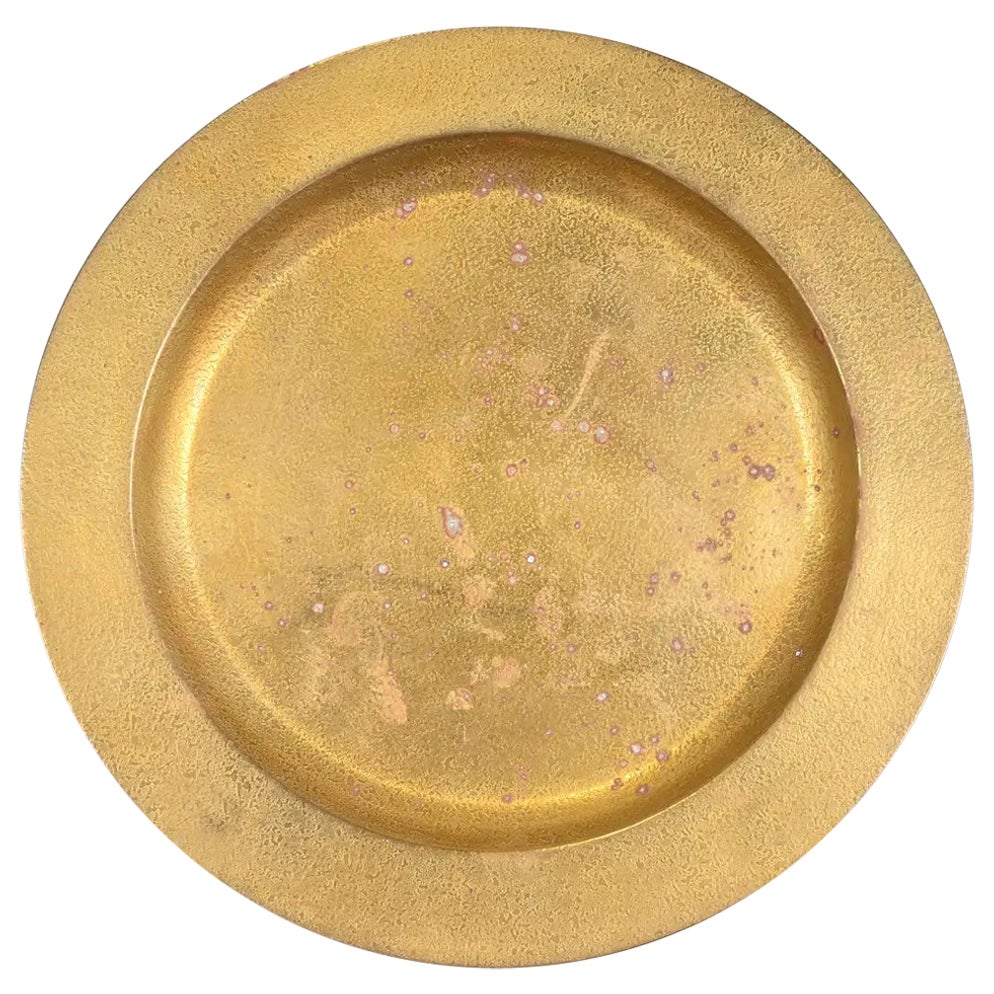 Tiffany Studios New York Bronze Doré Plate or Charger