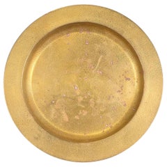Tiffany Studios New York Bronze Doré Plate ou Charger