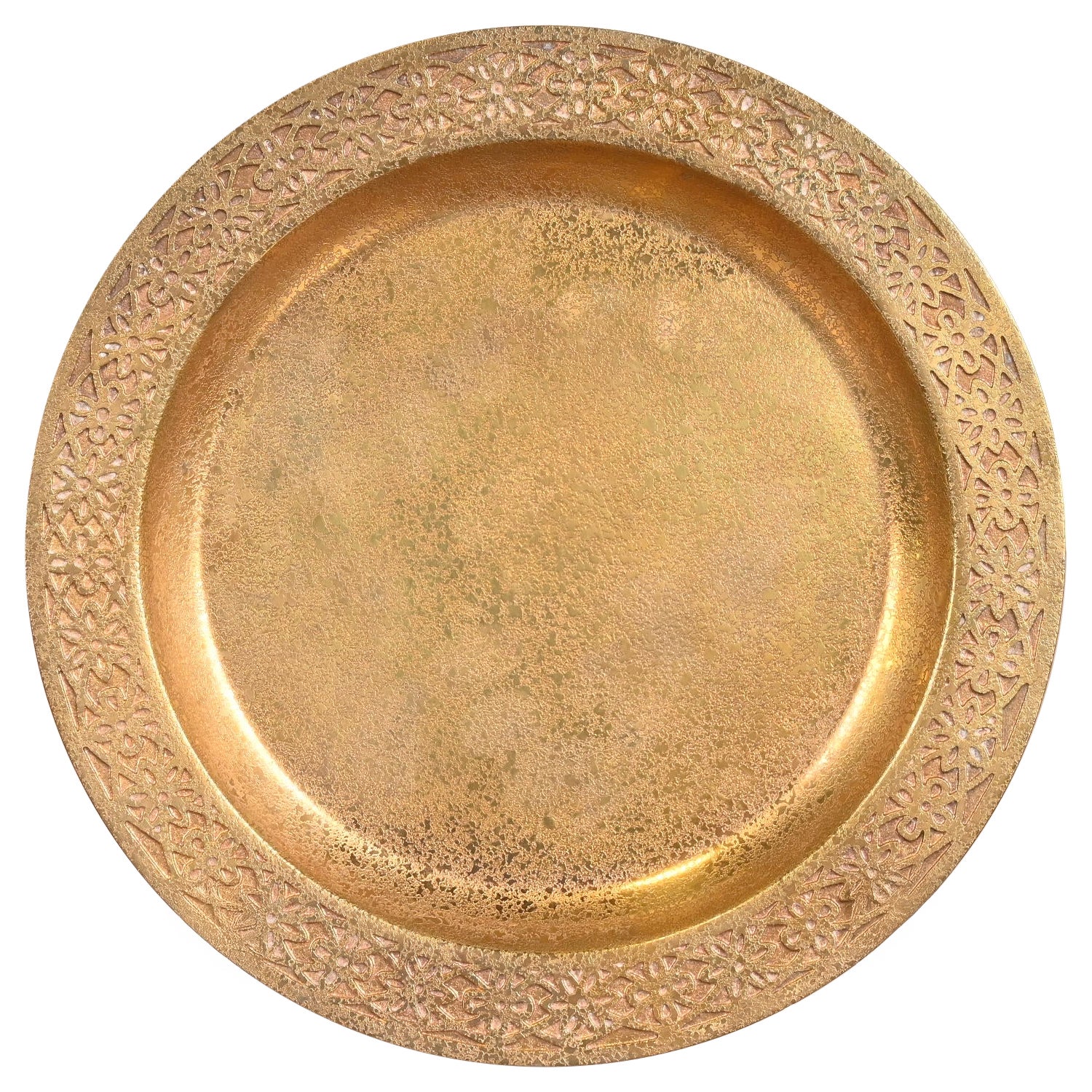 Tiffany Studios New York Bronze Doré Teller oder Ladegerät im Angebot